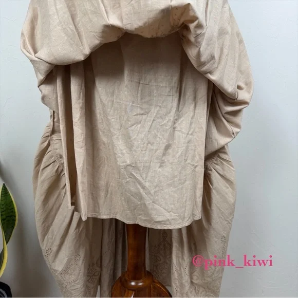 🆑 Pietro Brunelli Chloe Ruffle Sleeve Smocked Maternity Dress - Picture 8 of 16